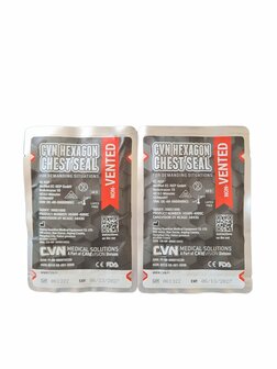 CVN Hexagon Chest seal non-vented DUO PACK