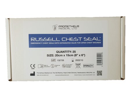 Russell Chest Seal - gro&szlig;e Packung mit 25 St&uuml;ck