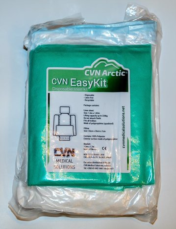 Disposable sheet set with pillow easy kit